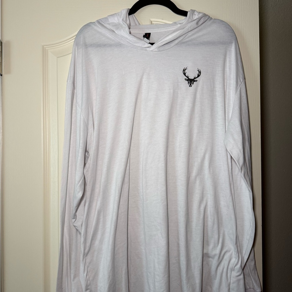 Buckup White Hoodie Size XXL